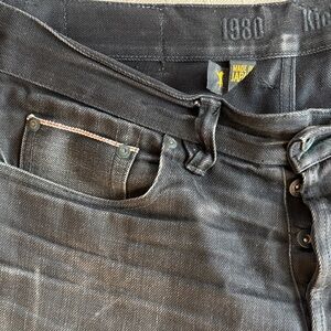 1980’s Kicking Mule Workshop Black Men's Selvedge Jeans